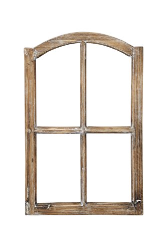 Marco de ventana de madera decorativo marrón vintage Posiwio