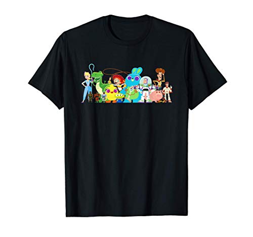 Disney Pixar Toy Story 4 - Camiseta con foto de grupo de personajes