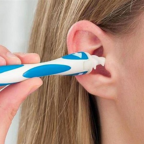 SHOP-STORY - Limpiador de oídos - Permite una fácil y sencilla limpieza de cera o cerumen - Incluye 16 puntas desechables de repuesto