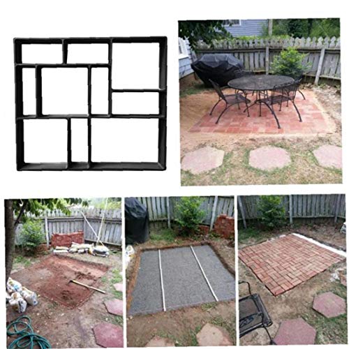 Lankater DIY Path Cement Maker pavimentación hormigón piedra azulejo camino molde jardín hogar Gadgets