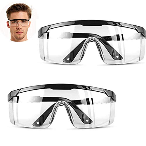 Pack de 2 gafas protectoras, gafas de protección contra polvo, manchas y agentes contaminantes.