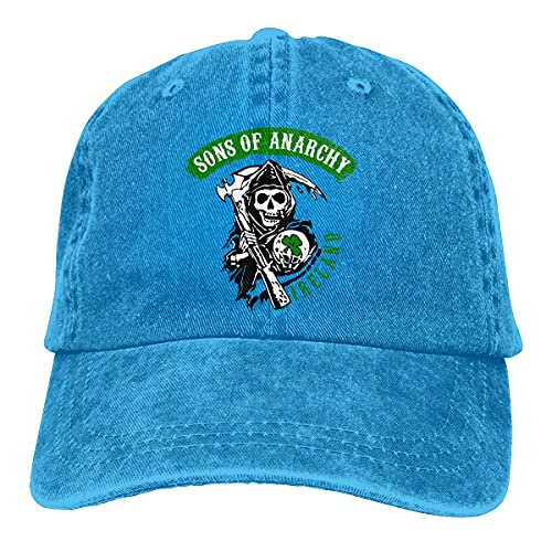BAJIE Gorras de béisbol Sons of Anarchy Logo Gorra de béisbol Sombrero de vaquero Gorra con visera Sombreros de vaquero Bebop Sombreros para hombres y mujeres