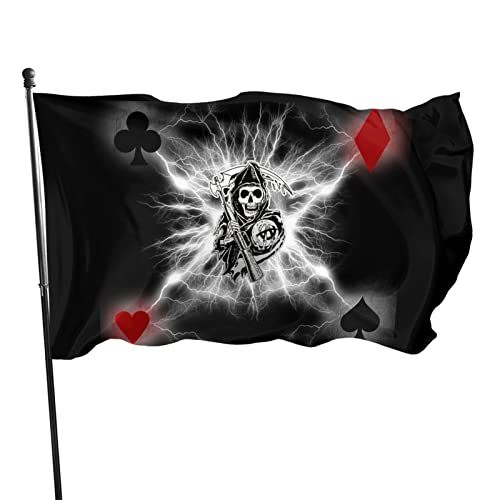 Bandera Nacional 90x150cm Sons of Anarchy Logo GIF Decoración Bandera Anarchy Skull Flag