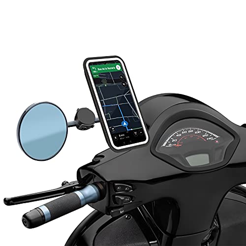 Shapeheart - Suport magnetic pentru telefon pentru motociclete și oglindă pentru scuter |  Universal |  Suport mobil pentru motociclete Waterproof Anti-Vibration
