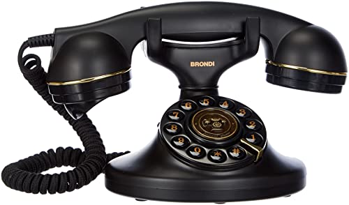 Teléfono fijo analógico Brondi Vintage 10 - negro