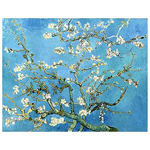 Legendarte - Pintura en Lienzo, Impresión Digital - Flor de Almendro - Vincent Van Gogh - Decoración Pared cm.  50x70