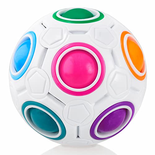 Original CUBIDI Ball Skill Game Juego de rompecabezas adictivo para adultos Unisex Rainbow Small