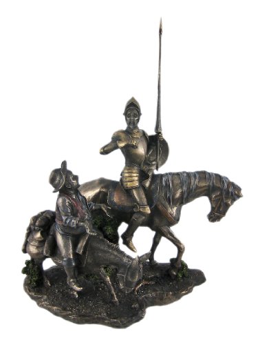 StealStreet 13.75 pulgadas Don Quijote y Sancho Panza sobre caballos Figura de bronce por StealStreet (Home)