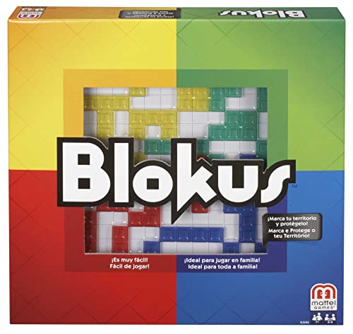 Juego de mesa Blokus - Fácil de aprender - 21 piezas de colores por jugador - Entretenimiento - Estrategia y retos - Para toda la familia - BJV44