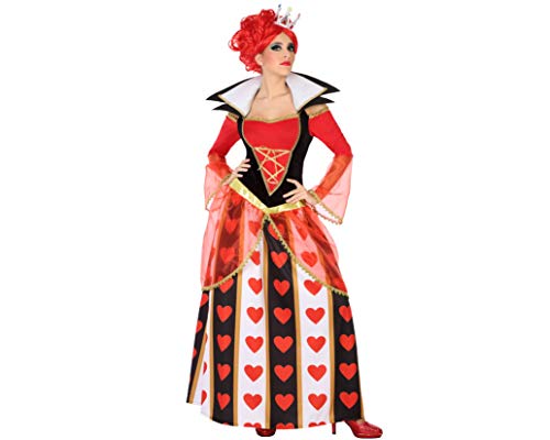 Atosa Queen Hearts disfraz adulto mujer rojo M