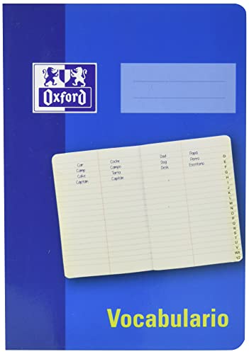 Cuaderno de vocabulario grapado Oxford School con índice AZ, A5