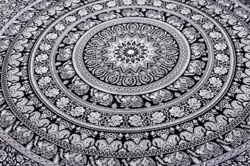 Tapiz regalo Hippie tapices Bohemian Mandala psicodélico intrincado indio colgante de pared ropa de cama colcha