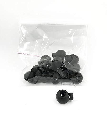 Tarja 73 - Cierres de botones para pulseras de tela - cierre autoajustable - para pulseras, cordones, cordones, elasticos - pack de 15
