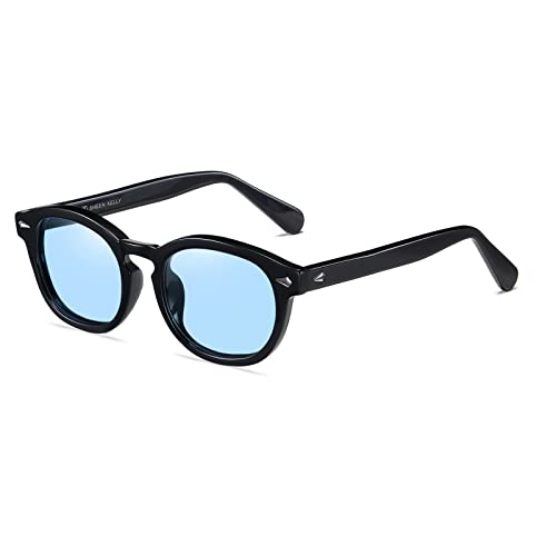 SHEEN KELLY, gafas de sol coloridas polarizadas Retro para hombre, gafas redondas de verano para mujer