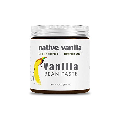 Native Vanilla - Pasta de vainilla pura y natural 4 oz (118 ml) - Para chefs y cocina casera, hornear y hacer postres