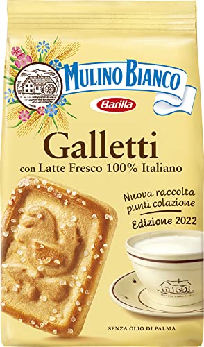 Mulino Bianco Galletti - Galletti con leche fresca 100% italiana, 350 g