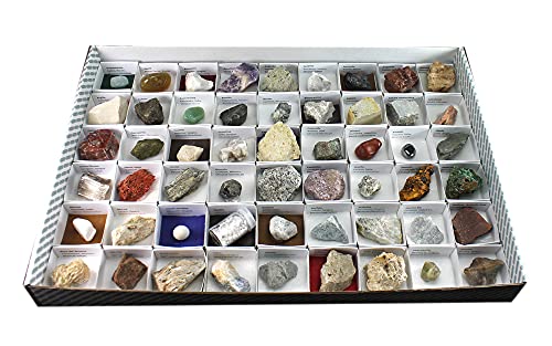 Arcoci Colección de 54 minerales y rocas