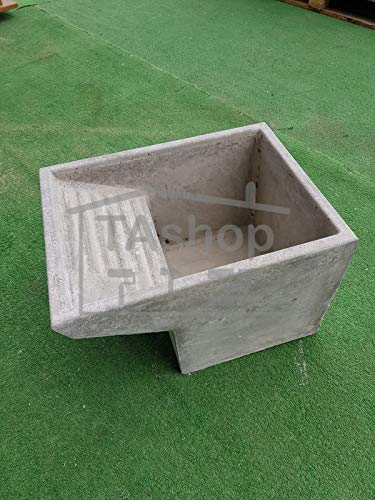 MASTRO GABRIELE Bañera con lavadero-pilozzo Lavadero uso cemento gris 45 x 35 x 30 cm