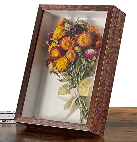 Marcos de profundidad de fotos 3d - para llenar marcos para objetos de hasta 5 cm, caja de madera con soporte de escritorio Decoración de pared colgante, marcos de fotos originales imagen personalizada 15×20