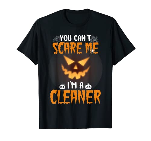 Camiseta de Halloween Creepy Cleaner Disfraz de Scary Cleaner