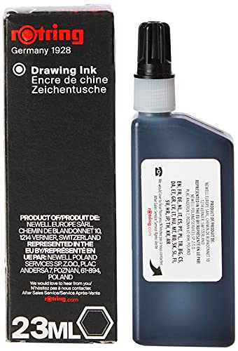Cartucho de tinta negra Rotring Drawing Inks 23ml