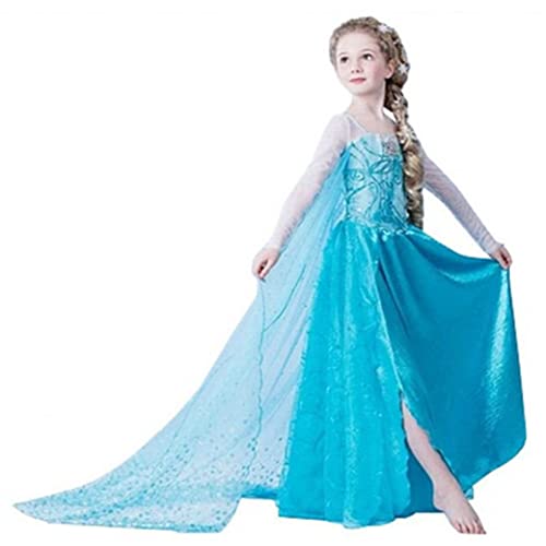 ELSA & ANNA® Vestido de princesa Vestido de fiesta para niña ES-DRESS302-SEP (3-4 años, ES-SEP302)