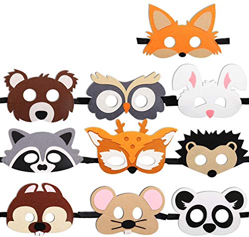 Máscaras de animales Jiahuade, máscaras de cuerda elástica, máscaras de animales para niños, máscaras de fiesta, máscaras de niños, cumpleaños de la Patrulla Canina