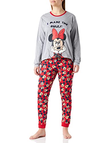 CERDÁ LIFE'S LITTLE MOMENTS Pijama Mujer Minnie Mouse-Licencia Oficial Disney, Gris, XL