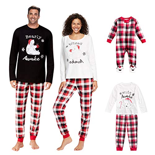 Pijama familiar de Navidad Conjunto de dos piezas Pantalones y camiseta Invierno Mamá Papá Bebé La misma ropa para toda la familia Pijama Traje Domir Pijama de dormir Pijama familiar de Navidad
