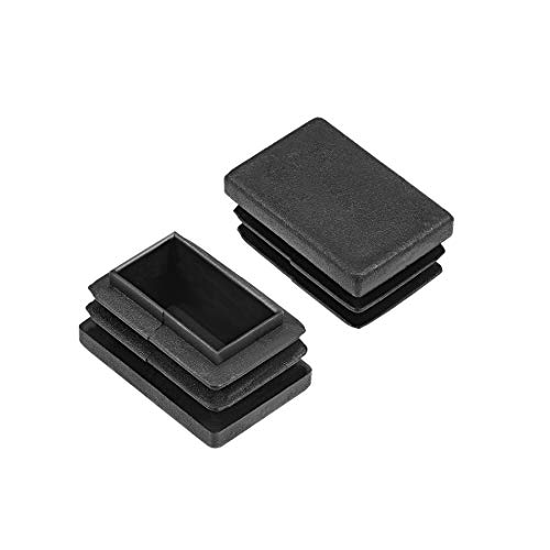 Sourcingmap - Tapones de plástico rectangulares para patas de muebles, sillas, mesas, 30 mm x 20 mm, 12 unidades