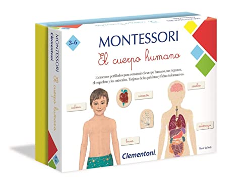 Clementoni - Montessori - Juguete educativo Cuerpo humano(55292)