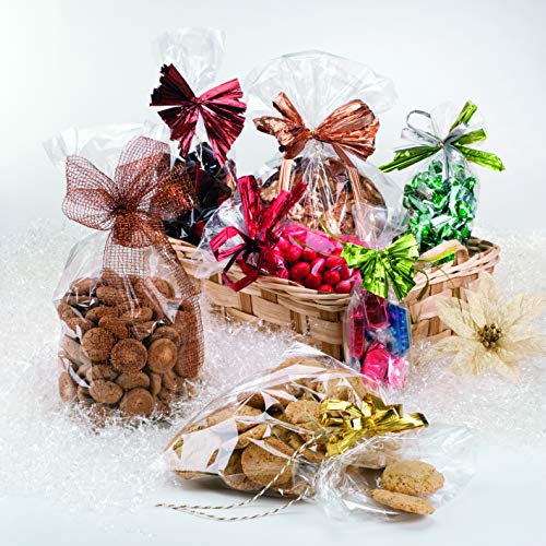 Bolsas de celofán transparente Italpak, bolsas de caramelos, para regalos, 100 piezas, 10x20cm