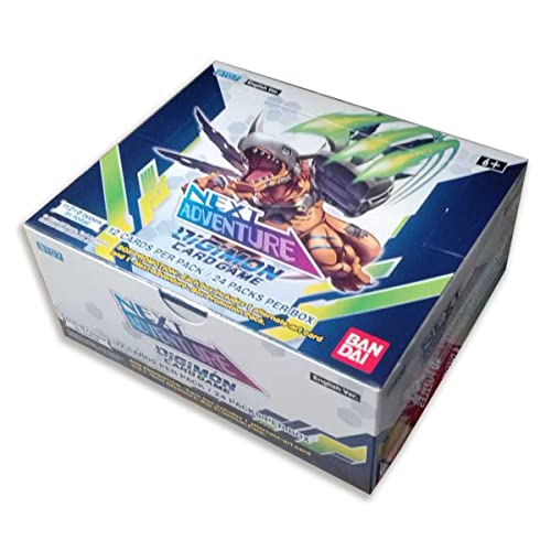 BANDAI- Tarjeta Digimon Siguiente ADV.  Booster Display BT07 (24) Digim Trading Cards, Trading Cards y Accesorios, Multicolor (TCGDI2602498)