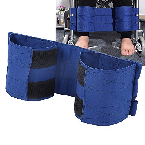 Restricción de pierna de algodón de elasticidad ajustable Soporte de pierna de silla de ruedas Cinturón de seguridad de pierna ajustable antideslizante Tamaño universal