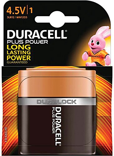 Duracell 4.5 V Plus Power- Pila alcalina, negra