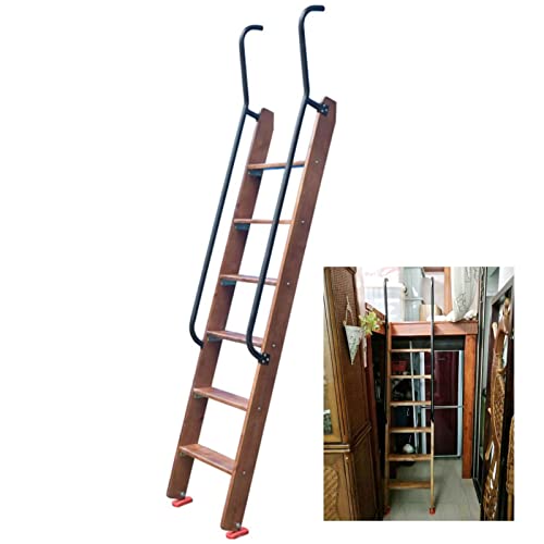 Escalera de litera Escalera de litera de casa de madera - con reposabrazos extra largos, escalera de litera de cama doble reemplazable universal - para caravana Loft Yacht