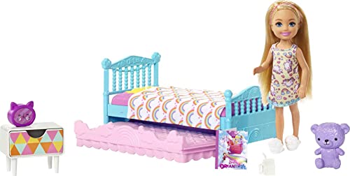 Barbie Chelsea y su habitación, muñeca con accesorios (Mattel FXG83), color/modelo surtido