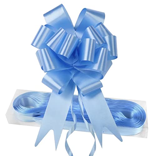EDATOFLY 30 lazos de regalo grandes, lazos de regalo para Navidad, boda, fiesta, decoración del día de San Valentín y envoltorio de regalo (azul)