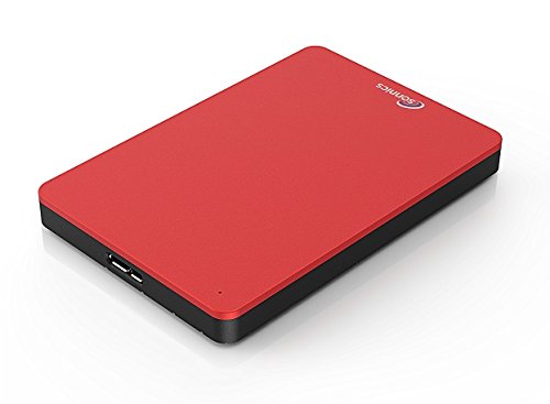 Sonnics 500GB Red USB 3.0 Super Fast Transfer Speed ​​Disco duro externo portátil para PC Windows, Apple Mac, Smart TV, XBOX ONE y PS4
