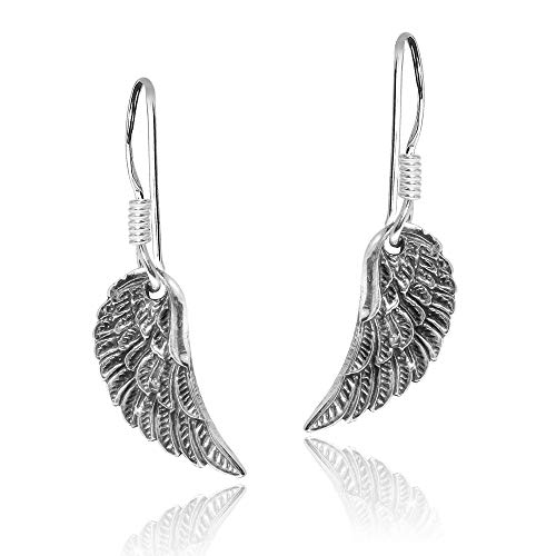 Pendientes de plata 925 con alas de angel