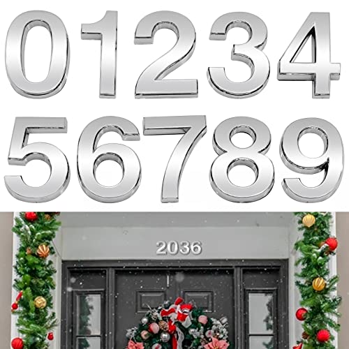 Número de puerta autoadhesivo, números de dirección de buzón, letrero de dirección de calle de hotel, oficina en casa, duradero y hermoso (5cm)