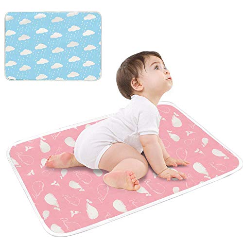 SaponinTree Colchón de cuna impermeable, 50x70cm, lavable, Colchón de pañales para cama de bebé, impermeable y antideslizante cambio de pañales para niños adultos