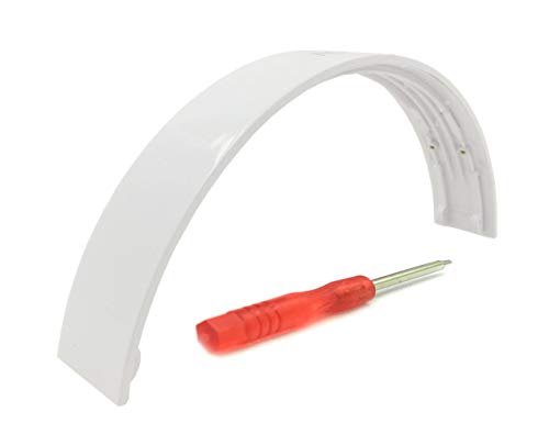 Piezas de reparación de banda superior de repuesto compatibles con auriculares con cable Beats by Dr. Dre Solo HD Solo 1 (blanco)