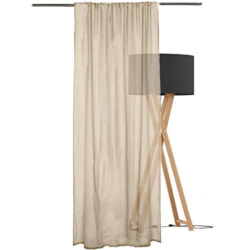 JEMIDI Cortina con trabillas ocultas 140cm x 245cm Trabillas para cortina trasera - Ventana decorativa - Drapery Drapery Cortinas decorativas