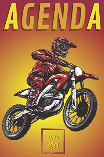 Agenda Moto 2020-2021: Agenda Escuela Motocross 2020 2021 |  vista de semana de estudiante de secundaria de escuela primaria |  planificador semanal calendario... Septiembre 2021 para niño niña motocross