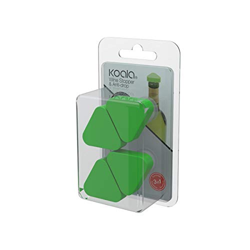 Tapón Koala para botellas y dispensador antigoteo, polietileno, verde (6606VV01)