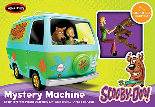 Scooby-Doo Mystery Car con Scooby y Shaggy Figuras 1:25 Kit de plástico con luces polares