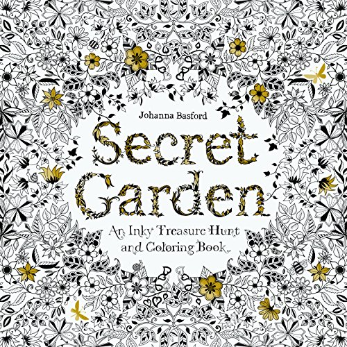 Jardín secreto: una búsqueda del tesoro con tinta y libro para colorear