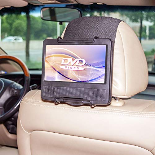 Soporte para reposacabezas de coche TFY para reproductor de DVD portátil de 7-10 pulgadas, estilo giratorio y iPad Pro
