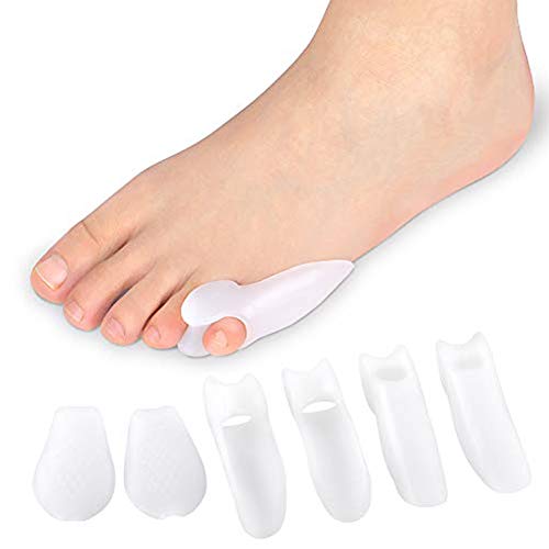 Akozon Separadores de dedos del pie, corrector de gel para juanetes, Hallux valgus ayuda férula para alivio del dolor de pies cansados para mujeres y hombres 1 par (Tres pares)